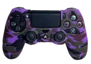 Silicone Cover For PS4 Controller Case Skin - Purple Camo