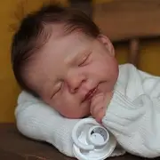 Anano Baby Reborn Dolls Boys 46 cm Soft Silicone Reborn Dolls Premature Baby Realistic Reborn Doll for Children Play
