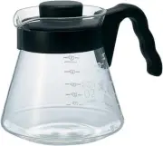 HARIO V60 Glass Coffee Server 700ml Black VCS-02B Microwave Safe