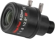 6-22mm 5MP M12 Mount Varifocal Lens F1.6 Manual Zoom Lens High-Definition Network Lens for 5MP Security Cameras Without Filter