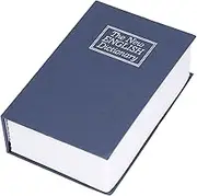 Diversion Book Safe Storage Box, Safe Classic Secret Book Secret Book Hidden Safe, Household Storage Box with Security Combination Lock for Storing Money, Passports (7.1 x 4.7 x 2.2in-Blue)