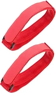 Abaodam 2 Pcs Adjustable Bike Wheel Stabilizer Straps Antislip Fastening Straps for Transporting Bicycles Durable Hook and Loop Design for Mountain and Road Bikes Red