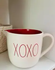 Rae Dunn Valentines Ceramic Measuring Jug - XOXO - Baking - New HTF - Very Rare