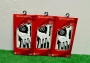 3 Zero Friction Juniors Compression One Size Golf Gloves - Left Hand - White
