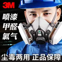 在飛比找樂天市場購物網優惠-3M6200防毒面具活性炭濾毒盒面罩噴漆油漆專用化工氣體防氯