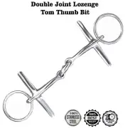 Euro Horse Double Joint Lozenge Tom Thumb Horse Bit Stainless Steel Snaffle Bits