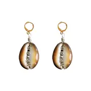 Culturesse Willow Runway Crystal 14K Gold Plating Art Earrings For Pierced Ears
