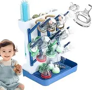 Baby Bottle Drying Rack, Large Vertical Bottle Dryer Rack Holder, Space Saving Countertop Standing Dish Holder, Vertical Baby Bottle Storage for Bottles, Large Capacity Draining Tool