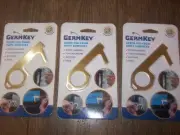 NEW 3x Germ Key Solid Brass Antimicrobial Touch Tool Door Handle Buttons Screens