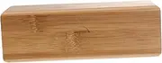 [Healeved] 1Pc Wooden Frame Sunglasses Storage Box Khaki Eyeglasses Case for Travel Portable Spectacles Holder Protects Lenses From Scratches Lightweight Design for