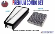 COMBO Air Filter & CARBONIZED Cabin Air Filter PACK for 07 -10 TOYOTA TUNDRA V6 (for: Toyota)