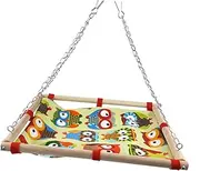 SEWOART Cockatoo Hammock Parrot Playbed Parrot Hammock Swing Toy Hammock for Pet Bamboo Game Bed Parrot