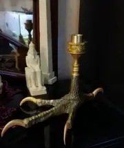 Ancient Egyptian Pharaoh Eagle claw candle holder 3Dprinting + pure copper parts