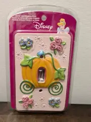 Disney Princess Cinderella Pumpkin Carriage Hand Painted Light Switch Cover Kids