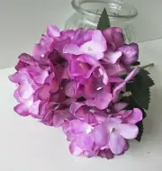 ARTIFICIAL HYDRANGEA CRAFT BUNCH DRIED FLOWER SILK FLOWERS PURPLE HYDRANGEAS