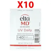 Elta MD UV Daily Broad Spectrum Spf 40 0.07oz/2g Sample Set of 10