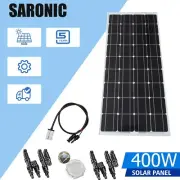 400W 12V Mono Solar Panel Kit 400W Watt Home Off Grid Power Caravan RV Motorhome