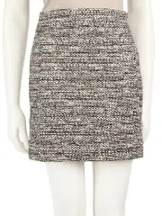 Grey Tweed Mini Skirt