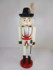 Swiss Alps Wood Nutcracker. 14" Tall.