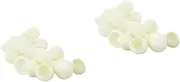 HAKIDZEL 2sets Organic Silkworm Balls Scrub for Deep Cleaning and Softening Skin 200pcs*2