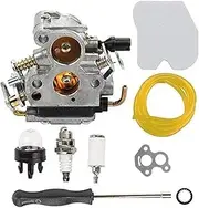 XXUMKL Fit For H-u-s-q-v-a-r-n-a 235 235E 236 240 E Chainsaw For Jonsered Cs2234 Cs2238 Carburetor And Air Filter Fuel Pipe Filter