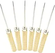 NUOBESTY Essential Craft Tool Set 10pcs Wooden Handle Scriber Needles Quilling Paper Tool for Artistic Creations