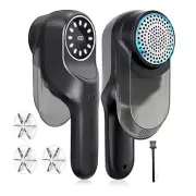 Fabric Shaver Rechargeable Lint Shaver with 2 Speeds 3 Replaceable Blades S6Y9