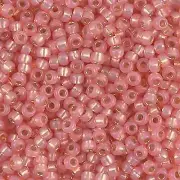 Dyed Salmon Silver-Lined Alabaster Miyuki Seed Beads 8/0 (8-9642-TB)