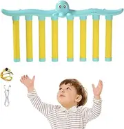 Catching Sticks Game Reaction Training Toy, Drop The Sticks Game, Reflex Challenge Game, Hand Eye Coordination Training, Drop Catch Win Game with 3 Adjustable Speed (Octopus-Blue)