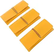 [GLSTOY] Glasses Storage Bag Multiple Glasses Case Glasses Lanyard Glasses Holder Glasses Case for Women Stand Light Glasses Women Sunglasses Organizer Display Rack Yellow Pvc Leather