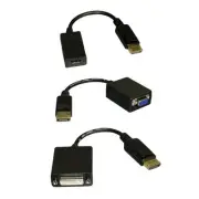 DisplayPort DP Male to VGA DVI HDMI Female Converter Adapter PC Macbook 1080P