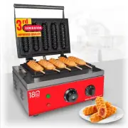 Corn Dog Waffle Maker | Commercial Waffle Dog Maker | 5 Waffles on a Stick