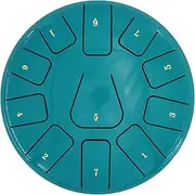 RAYWE 8 Inch Steel Tongue Drum 11 Notes Handpan Drum with Drum Mallet Finger Picks Percussion for Meditation Yoga