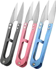 3Pcs Thread Snips - High-Carbon Steel Thread Cutter, 4.25-Inch Yarn Scissors
