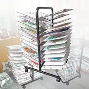 Art Drying Rack Easel - 26 Removable Watercolor Easels Metal Painting Educational Products Drying Rack for Home and Art School Oil Painting Drying, Space Saving
