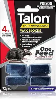 [Talon] Rat and Mouse Killer All-Weather Wax Blocks 72g
