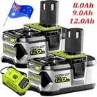 18V 12.0Ah Lithium Genuine For RYOBI P108 ONE+ PLUS P104 P107 Battery ORCharger