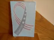 Longaberger Patriotic Ribbon Decal new in package 6 1/2" *shipping included!*