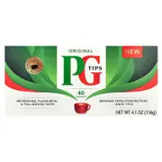 PG Tips, Original Tea, 40 Tea Bags, 4.1 oz (116 g)