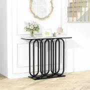 Costway100 CM Console Table with Adjustable Foot Pads