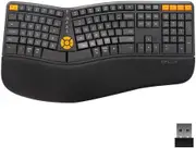 (EX-DEMO) DELUX GM905DB Bluetooth 2.4GHz Wireless Split Ergonomic Keyboard with Palm Rest - Unleash Comfort and Efficiency in Typing with Seamless Connectivity