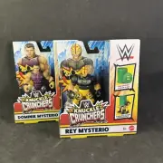 WWE Knuckle Crunchers Rey and Domink Mysterio Wrestling Action Figure Set NEW