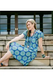 Allora Medallion Print Dress--NAU-ALLORA-MED