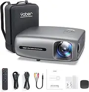 YABER Pro U7 12000L 5G WiFi Bluetooth Projector, Native 1080P 4K Support, Auto 6D Keystone Correction & 4P/4D, HD Movie Home & Outdoor Video for iOS/Android/TV Stick