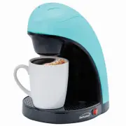 Brentwood Single Serve Coffee Maker w Porcelain Mug in Blue