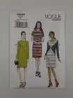 Vogue Sewing Pattern 9240 V9240 Fitted Dress 3 styles Pattern Size 6-14 NEW