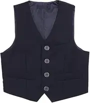 [Angelmemory] Boy's Formal Tuxedo Dress Vest Wedding Party Waistcoat Gentleman Christenings Formal Suits