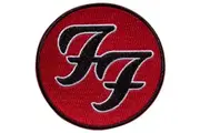 Foo Fighters Woven Logo Iron On Patch (Red/Black) (One Size)