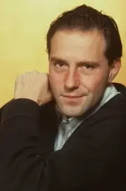 Stefan Kurt introduces child for rent 1997 Germany Old Photo