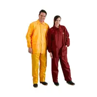 在飛比找momo購物網優惠-【穩妥交通】天龍牌夜光安全雨衣-反光型-黃色(兩件式 前開拉